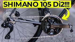 NEW SHIMANO 105 Di2 R7100 IS HERE No More Mechanical Rim Brakes [upl. by Naynek]