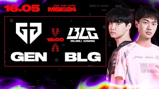 GEN vs BLG  MSI 2024  VÒNG PHÂN NHÁNH  16052024 [upl. by Brinna]