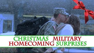 Christmas Military Homecoming Surprises [upl. by Uball]