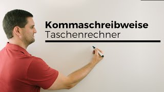 Kommaschreibweise und wissenschaftliche Notation beim Taschenrechner Casio fx [upl. by Alphard182]