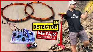 DETECTOR DE METAL 20 CASEIRÃO e PODEROSO até 60 cm de alcance  ALLPCB [upl. by Langham204]