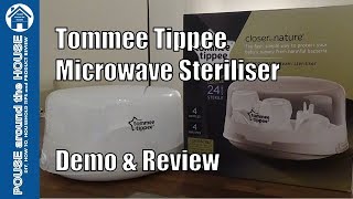 Tommee Tippee Microwave Steriliser Demo amp Review How to use Steam Seriliser Closer to nature [upl. by Meikah]