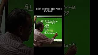 HOW TO FIND THE PRIME FACTORS education maths tricks maths subscribe like [upl. by Ak]