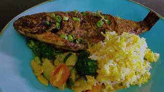 Easy Whole Tilapia Roasted In Oven [upl. by Rowland]