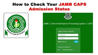 How to Check Your JAMB CAPS Admission Status [upl. by Krispin]