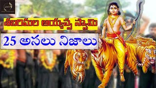 శబరిమల అయ్యప్ప స్వామి గురించి నిజాలు25 FACTS ABOUT SHABHARIMALA AYYAPPA SWAMYUHT [upl. by Laddie]