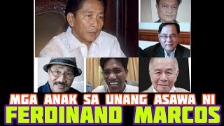 MGA ANAK SA UNANG ASAWA NI FERDINAND MARCOS [upl. by Fried]