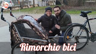 RIMORCHIO BICI per 2 BAMBINI e OGGETTI 🚲👦🏻👧🏻 Episodio 30 [upl. by Anthiathia]