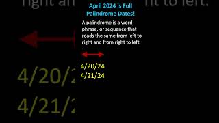 April 2024 is Full of Palindrome Dates [upl. by Loeb]