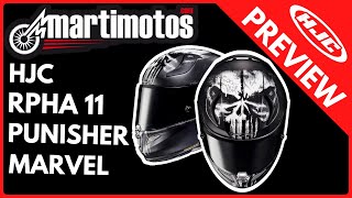 PREVIEW  🔥 HJC RPHA 11 PUNISHER MARVEL [upl. by Ailero]