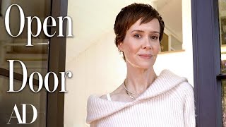 Inside Sarah Paulsons Cozy Malibu Getaway  Open Door  Architectural Digest [upl. by Niamert]