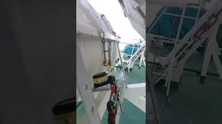 How to launching liferaft at sea🚢🌊 [upl. by Dexter468]