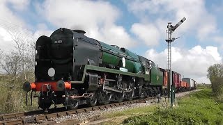 Swanage Railway  quotStrictly Bulleidquot Spring Steam Gala 2017 [upl. by Rehpotsirhk]