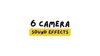 6 camera shutter sound effects [upl. by Nadirehs]