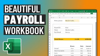 How to make payroll amp pay slip calculator in Excel with sample file 📄 [upl. by Emersen]