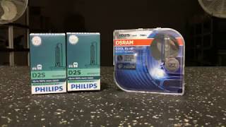 Philips  XTreme Vision Gen 2 vs Osram CBB Cool Blue Boost [upl. by Aisyram]