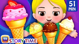 Greedy Little Cussly  Ice Cream and Many Bedtime Stories for Kids in English  ChuChuTV Storytime [upl. by Atikaj]