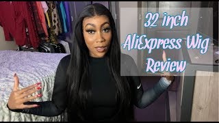 32 Inch Lace Wig x Luvin Hair on AliExpress Review 250 Density [upl. by Airres504]