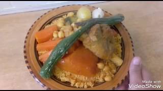 couscous tunisien كسكسي تونسيcuisine tunisienneالمطبخ التونسي [upl. by Hagan]