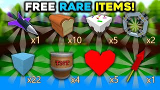 How to get FREE RARE ITEMS Tutorial  Build a boat for Treasure ROBLOX [upl. by Ilysa]