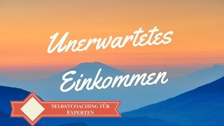 EFT  Klopftherapie für Unerwartetes Einkommen [upl. by Kenton]