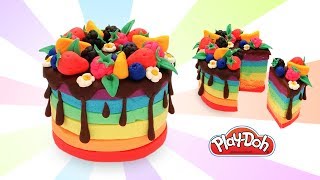 How To Make Rainbow Cake Crafts for Kids Cake Decorating Ideas [upl. by Jone112]