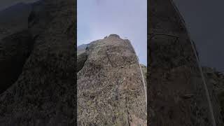 Via Ferrata des Evettes chamonix climbing viaferrata flegere mountains insta360 brevent [upl. by Yrtsed]