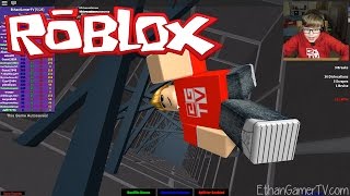 JUMPING DOWN A CHIMNEY Roblox Broken Bones 2 [upl. by Lehsreh]