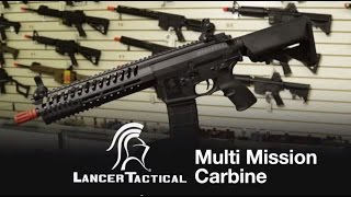 Lancer Tactical LT101BT MultiMission Carbine AEG by Lonex Overview [upl. by Gardener]