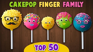 Cake Pop Finger Family Collection  Top 50 Finger Family Songs [upl. by Duax]