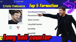 Cristo valbuena best formation for long ball counter long ball counter formation [upl. by Mandell645]