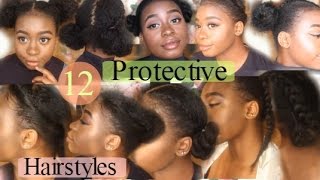 12 Quick amp Easy Awesome ✿Protective Hairstyles For Natural Hair✿ [upl. by Osbourn]