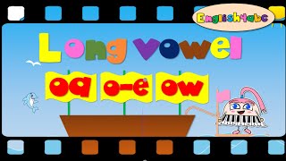 Long Vowel Letter o  oaoeow  English4abc  Phonics song [upl. by Ylas]