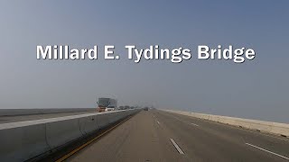 Millard Tydings Bridge Southbound amp Northbound on I95 MD i95 [upl. by Wakeen]