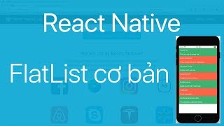 17FlatList1Tạo một danh sách với FlatList trong React Native [upl. by Allenotna]