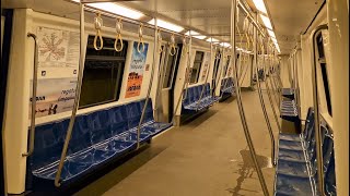 București Călătorie cu rama de metrou Bombardier Movia 11262126 Sofia Mihai Bravu  Piața Unirii [upl. by Berlin357]