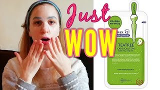 MEDIHEAL  Tea Tree Healing Solution Essential Mask REVIEW [upl. by Bashuk]