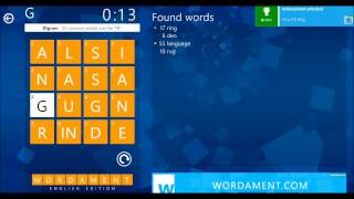 Wordament for Windows 8 Word Game [upl. by Verna]