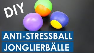 Antistressball selber machen ohne Kleber  knetbare Jonglierbälle selber machen  DIY wenig Aufwand [upl. by Sabrina698]