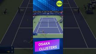 OSAKA  CLIJSTERS US Open WTA [upl. by Burrow]