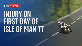 Isle of Man TT Paramedics called to incident on first day or racing [upl. by Arac]