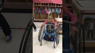 First time using a standing frame cerebralpalsy stander shorts [upl. by Greenleaf]