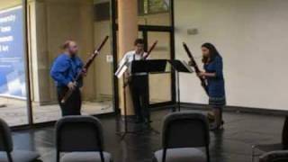 University of Iowa Graduate Bassoon Trio Three Dances by Michael Norris quotGallopquot [upl. by Rosinski548]