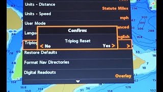 Humminbird HELIX How to Reset Triplog [upl. by Abrams309]