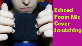 ASMR Echoed Foam Mic Cover Scratching  No Talking Background ASMR [upl. by Guenzi]