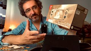 ASMR – Ma 1ère Console Nintendo  Déballage Cadeaux Switch Lite Hyrule Deluxe Travel Case amp Zelda [upl. by Lorelei227]