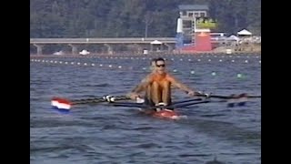 1996 Olympics Rowing Mens Lightweight 2x Heat 1 [upl. by Siana235]