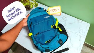 SAFARI 30L BACKPACK UNBOXING  SAFARI ASHPER 30 CB [upl. by Venus]