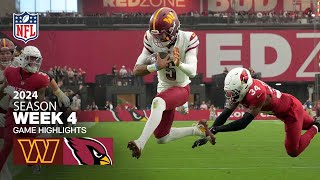 Washington Commanders vs Arizona Cardinals Game Highlights  NFL 2024 Season Week 4 [upl. by Sira901]