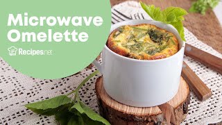 MICROWAVE OMELETTE  TASTY amp HEALTHY Eggs In 3 Minutes  Recipesnet [upl. by Lorn223]